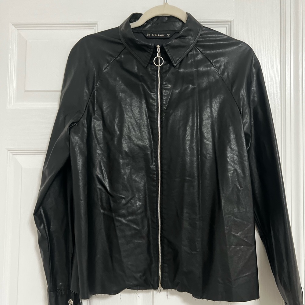 Zara leather jacket